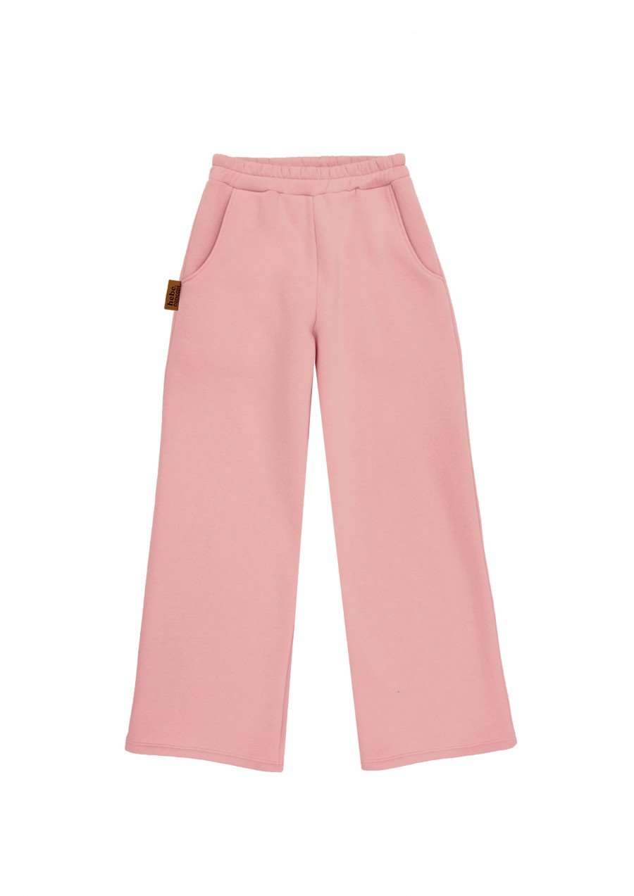 Straight pants with pockets pink 0320_F25125