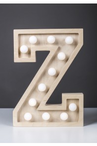 Light letter Z