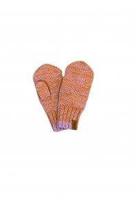 Mittens pink merino wool