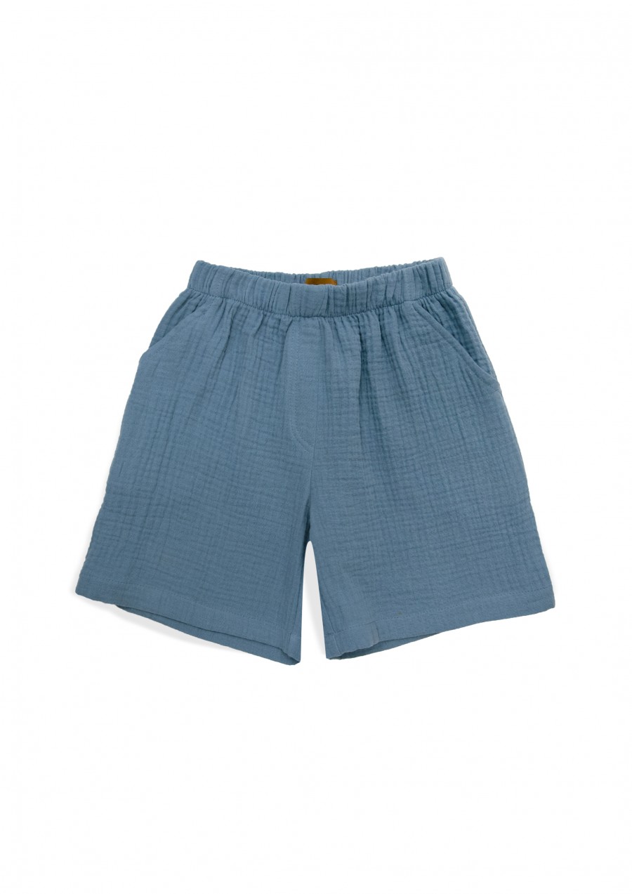 Shorts blue muslin SS24267