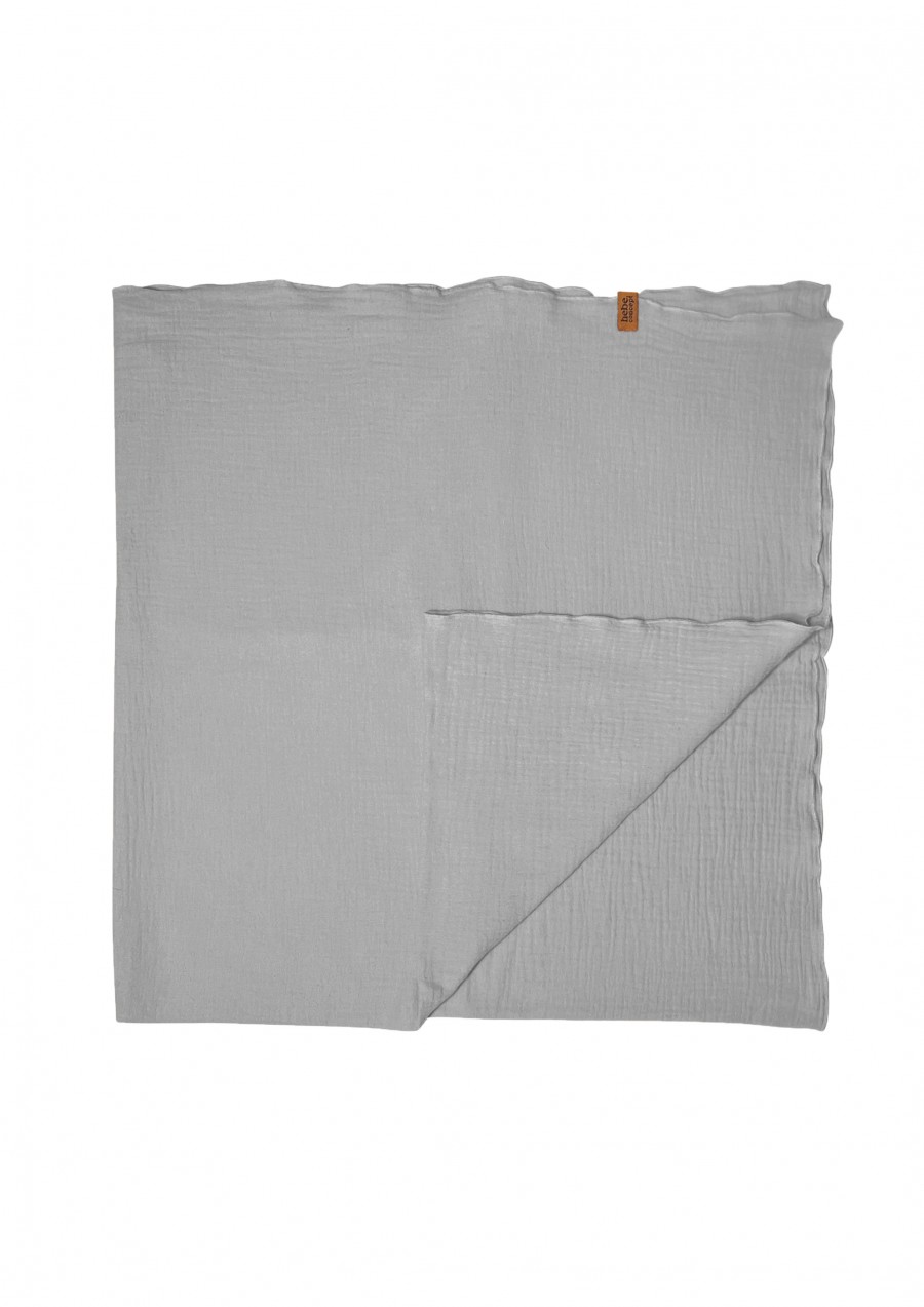 Muslin baby blanket with a hanger grey 0002_F25204