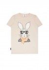 Top begie with Easter bunny E21011
