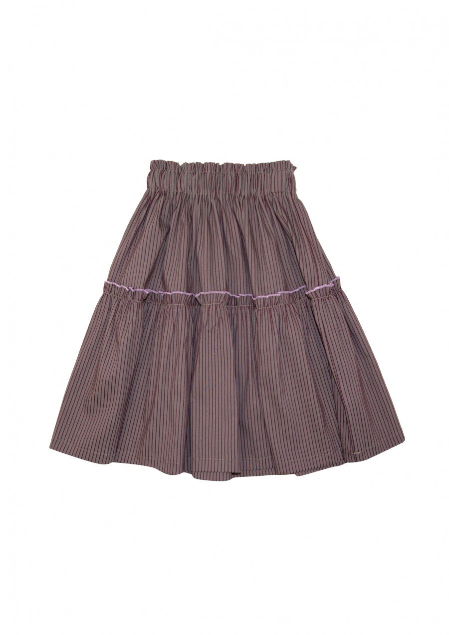 Skirt violet with ruffle FW23162L