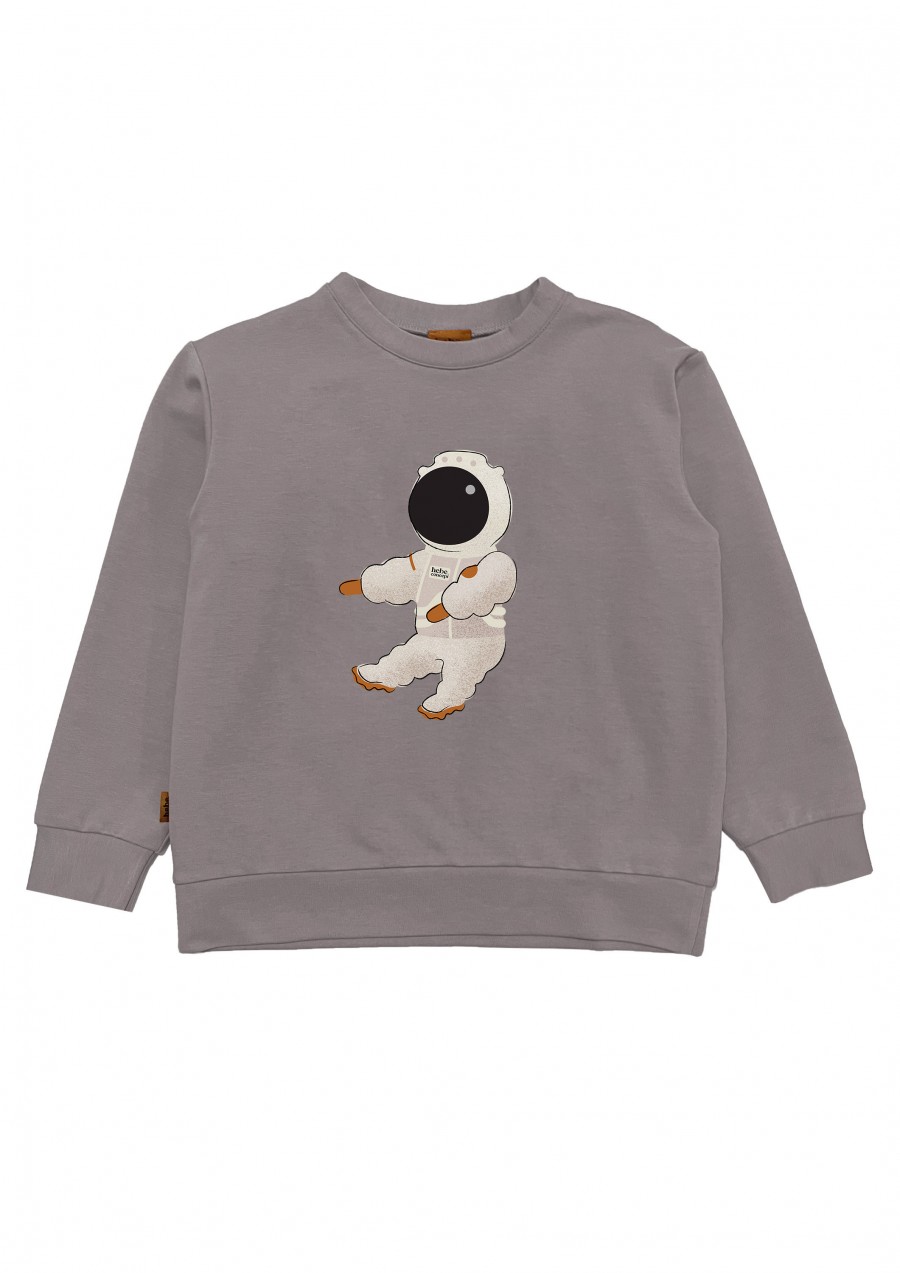 Sweatshirt grey with astronout FW24256