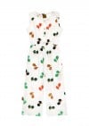 Jumpsuit cotton off-white with ping pong print SS24035