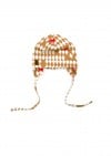 Hat with ears and rhomb print FW23245