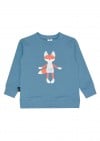 Sweater dusty blue with Tuta fox TUT016