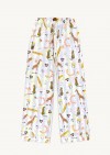 Pants (tall)  with allover giraffe print for female KLA24060