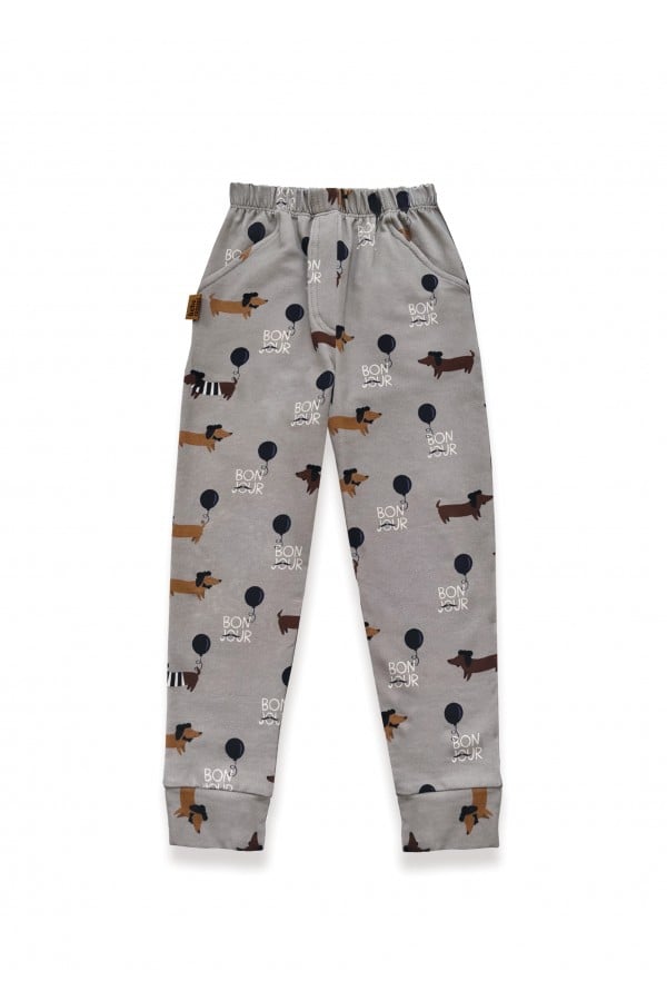 Pants with all-over dog print 0186_F25200