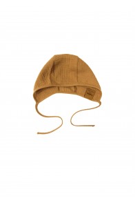 Hat light brown muslin