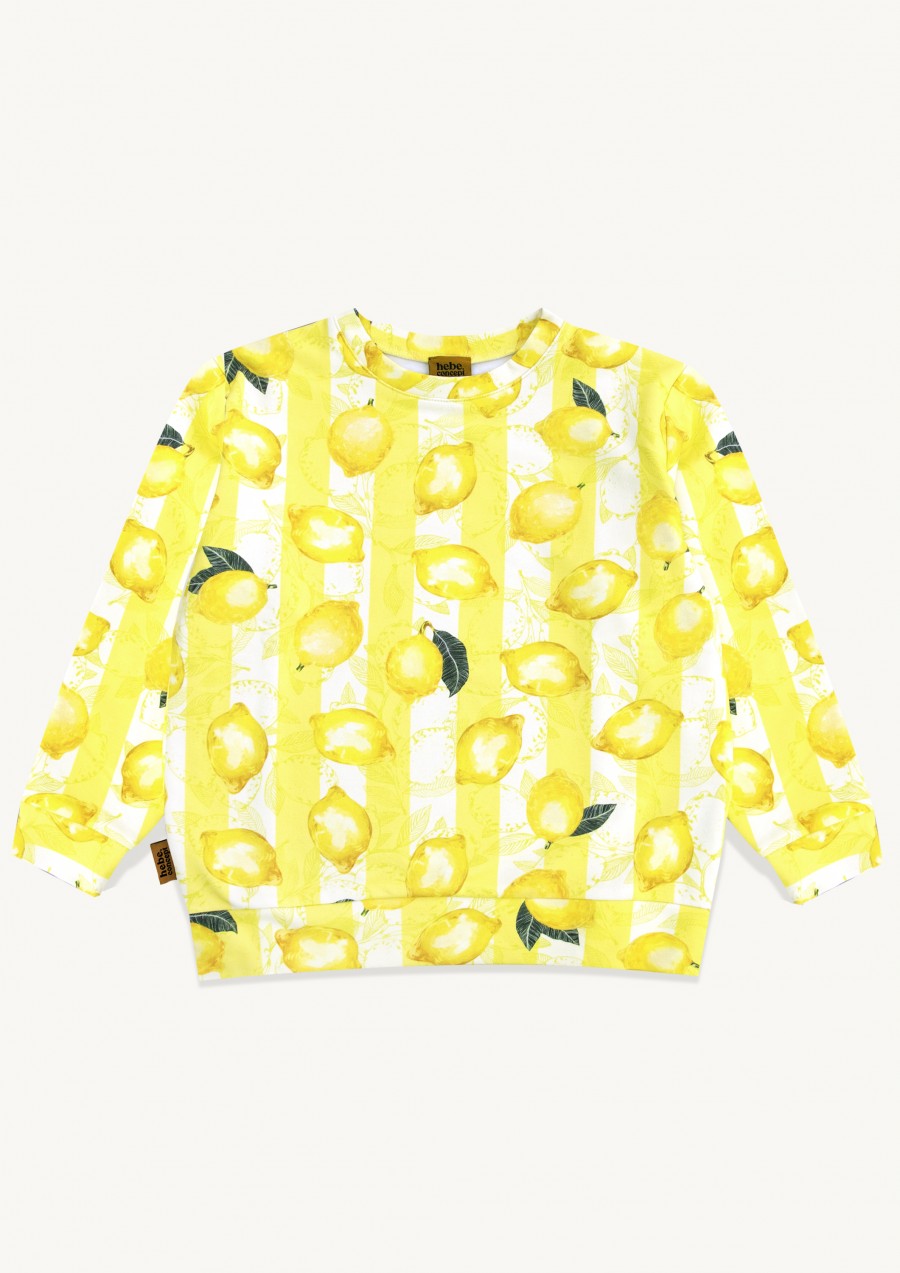 Sweater with allover lemon print KLA24009