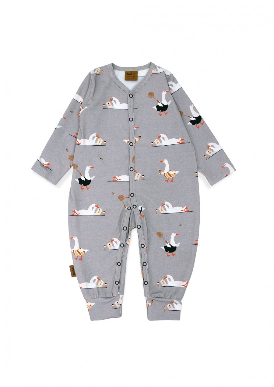 Romper grey with goose print SS24088