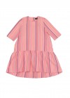 Dress pink with stripes and frill SS20060