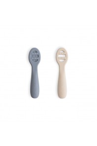 Mushie First Feeding Spoon - Tradewind/Shifting Sand