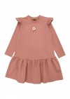 Kids dress herbal rose with flower print and ruffle AY24029