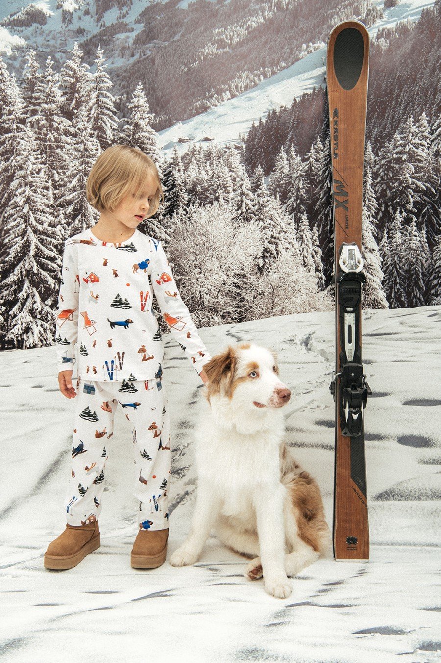 Pants with Winter Days print WINTER2309L