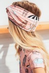 Headband with pink pool print SS20191
