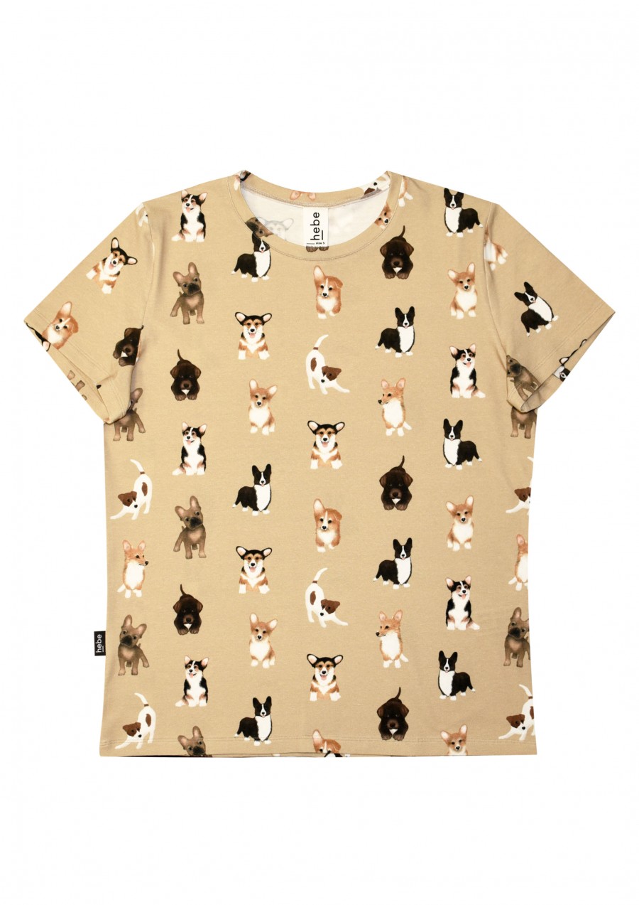 Top with dog friends print for female FW21314