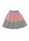 Skirt with striped ruffle SS19006