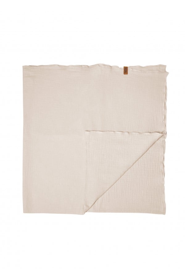 Blanket with a hanger muslin crème 0002_F25043