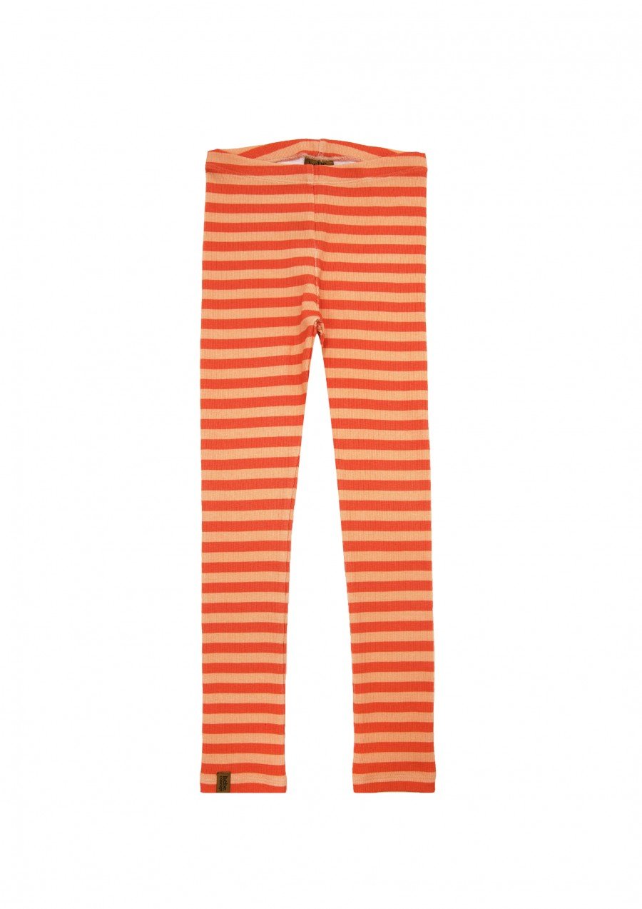 Leggings with orange stripes FW24102