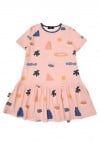 Dress pink with Tuta`s fox print TUT2206