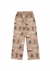 Pants with allover Winter cosy print FW24171