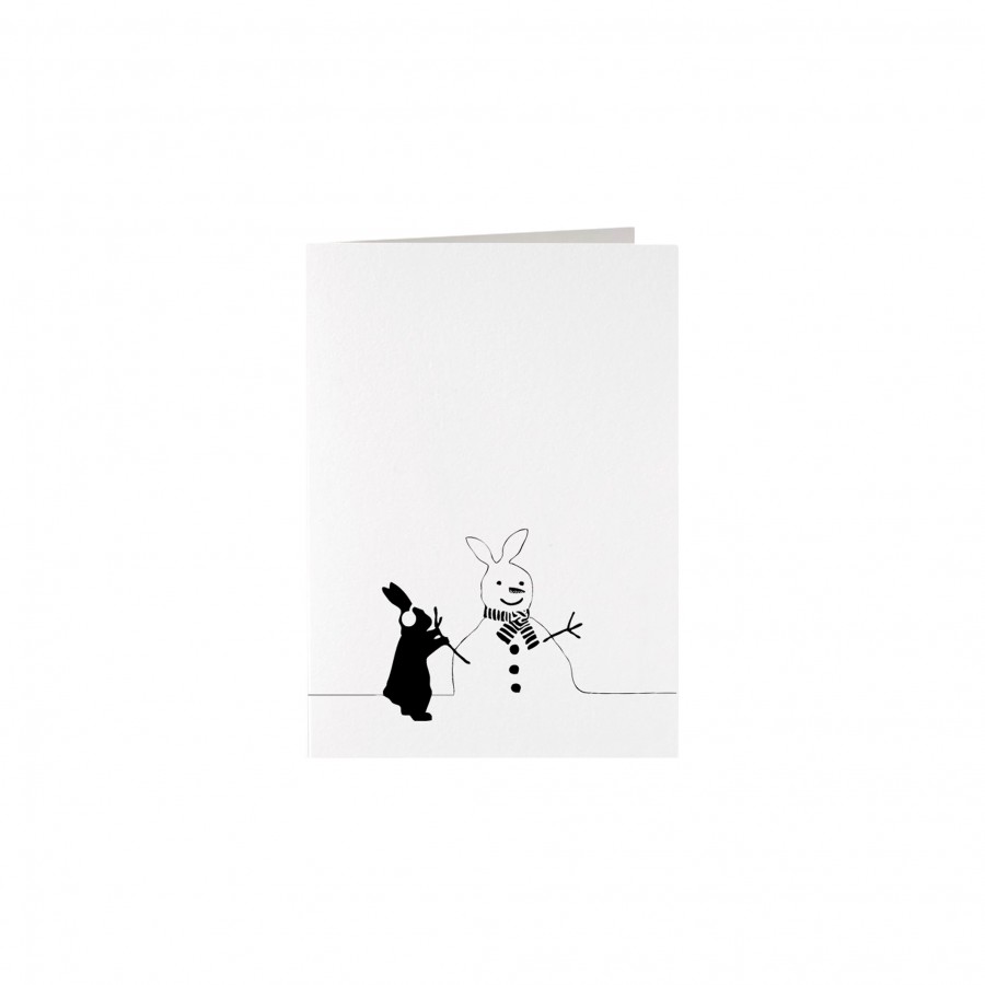 Card "Snowman Rabbit onesize HAM036