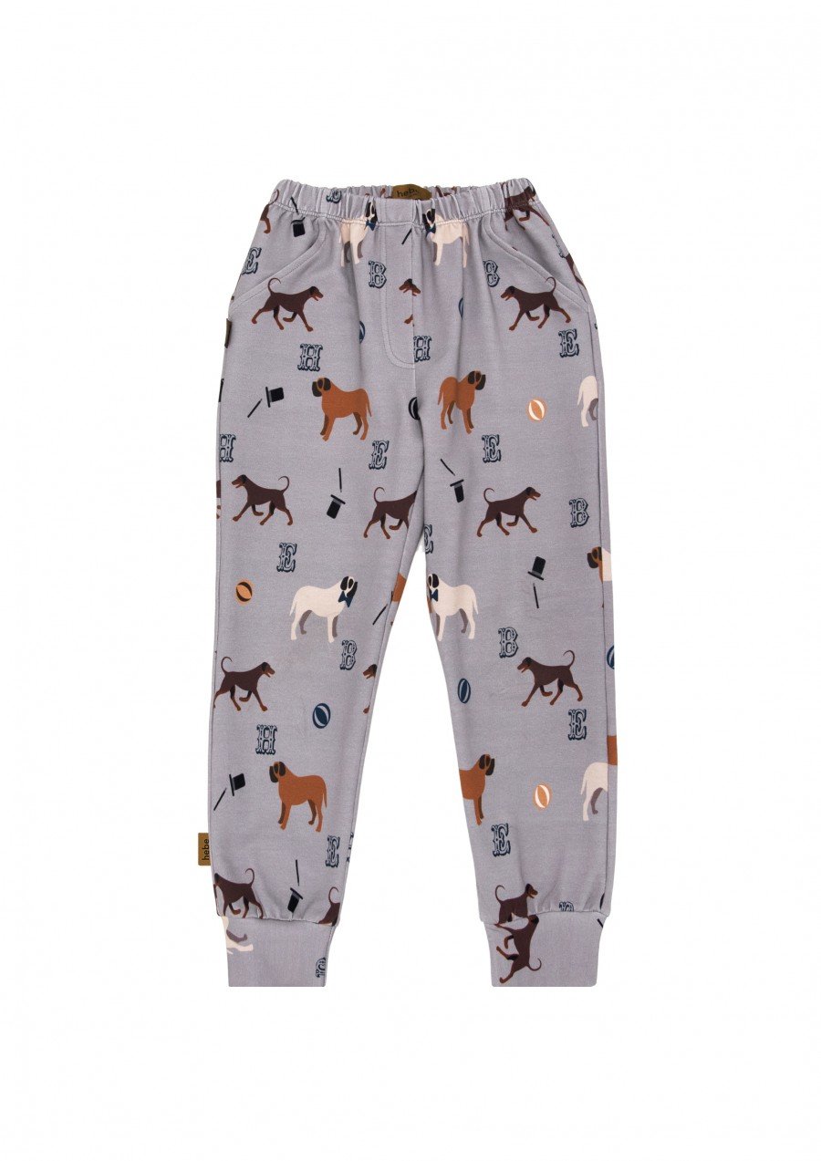 Pants with dog print FW23206L