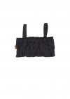 Top black linen with straps SS23353