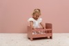 Wooden doll bed with textile LD7097