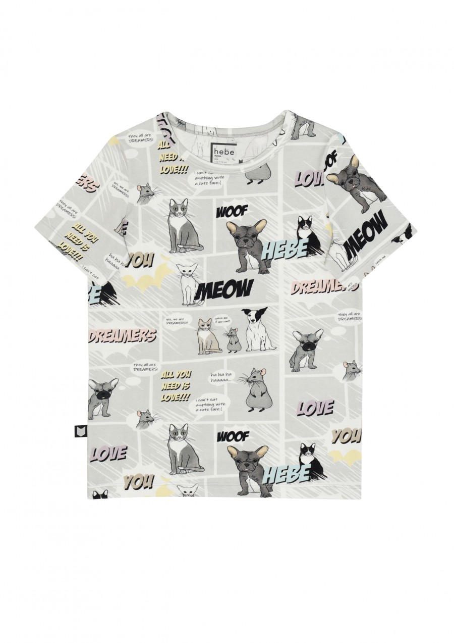 Top with comic print SS19146
