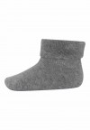 Cotton baby sock, grey melange 709-0-491