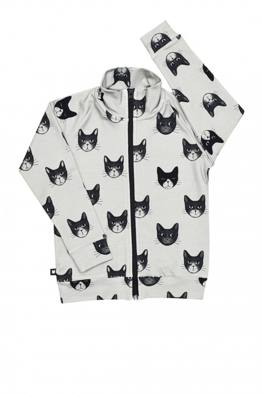 Grey jacket with cats FW18087