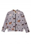 Jacket with dog print FW23205