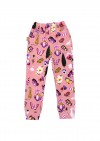 Warm sweatpants pink with royal garden print KLA22036L