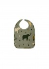 Baby bib with elephant print FW23183