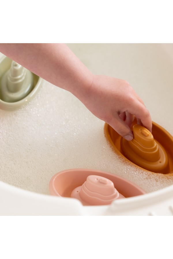 Little Dutch Stackable Bath Boats Pink