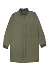 Shirtdress khaki with pockets FW20063