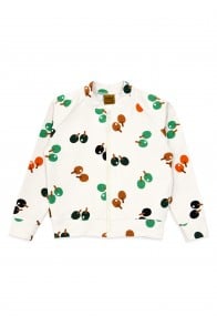 Jacket off-white warm with ping pong print