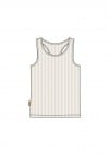 Yoga top cream white ribbed SS23050L