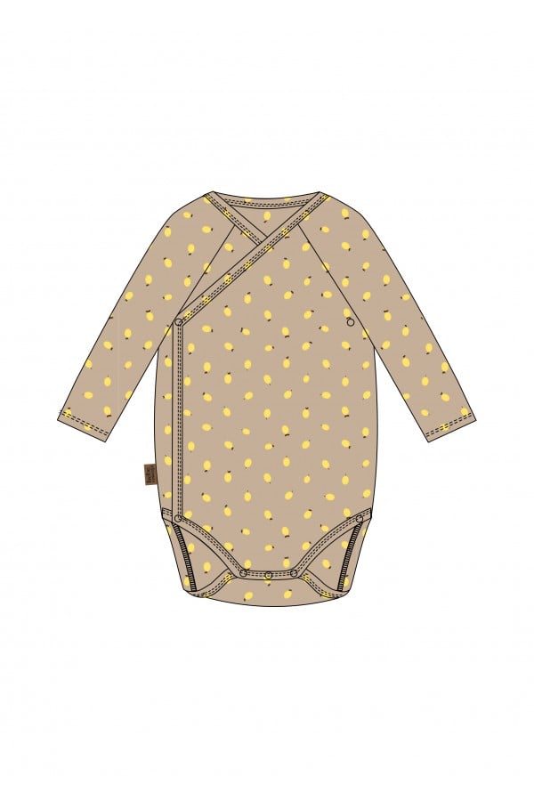 Wrap body with small lemon allover print 0155_S25228