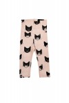 Pink high waist leggings with cats FW18101