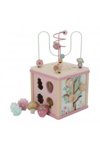 Wooden activity cube ´Fairy Garden´