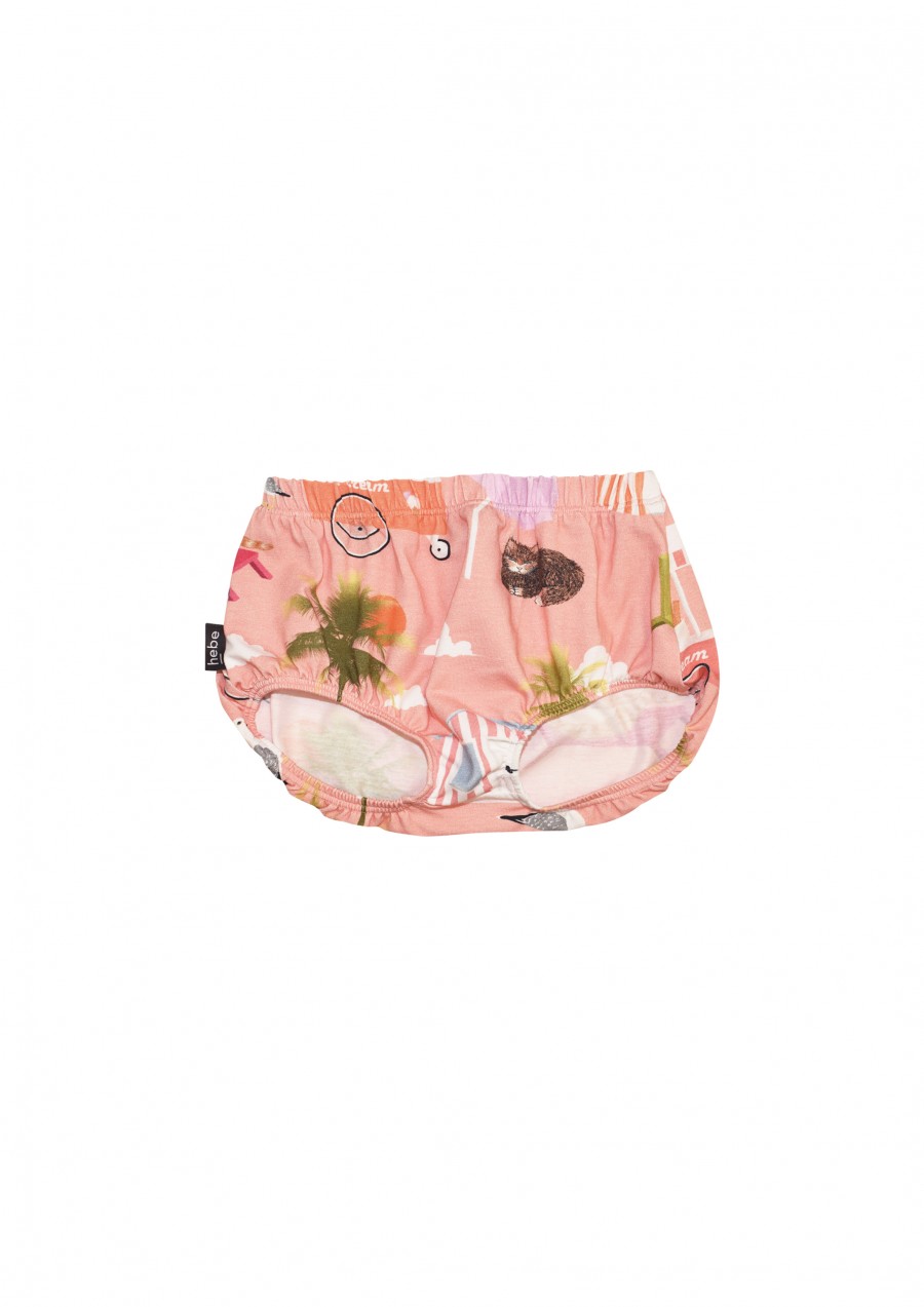 Bloomers with pink animal print SS21123
