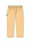 Pants cotton with yellow check print SS24068L