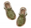 Salt-Water Shark olive sandals, child 4416B