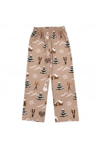 Pants with allover Winter cosy print