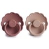 FRIGG Daisy Pacifiers - Latex 2-Pack - Blush/Woodchuck - Size 2 76222028