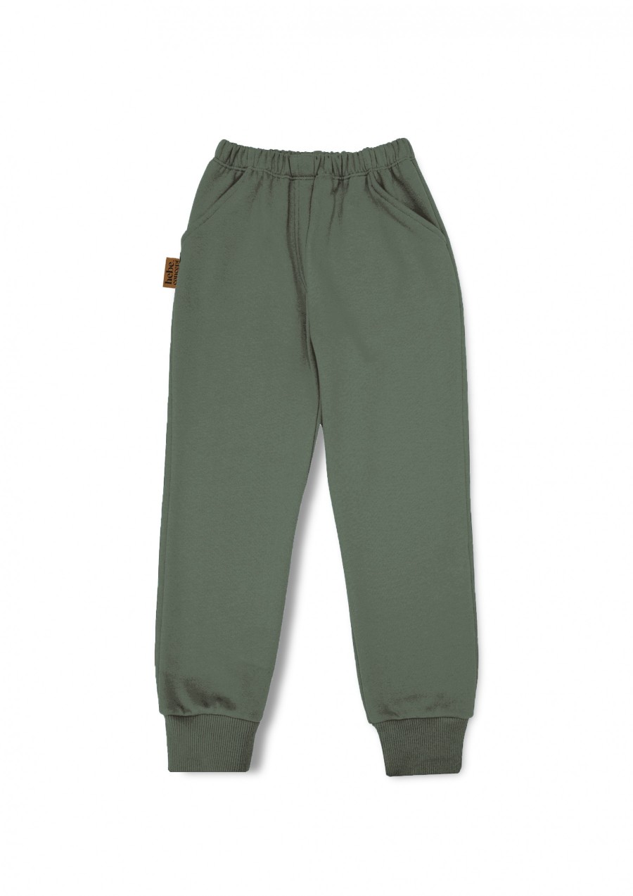 Pants with pockets olive green 0186_F25286
